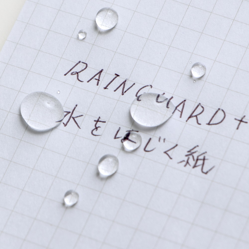 レインボーノート 日本ノート レインガード＋ (プラス) B8 天綴じ 方眼罫 グリーン 5冊