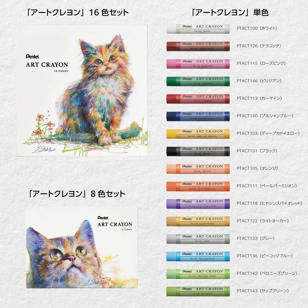 パステル画・クレヨン画 【愛と勇気だけが】 柴崎春通監修 楽しい大人のクレヨン画BOOK 16色のクレヨンセット