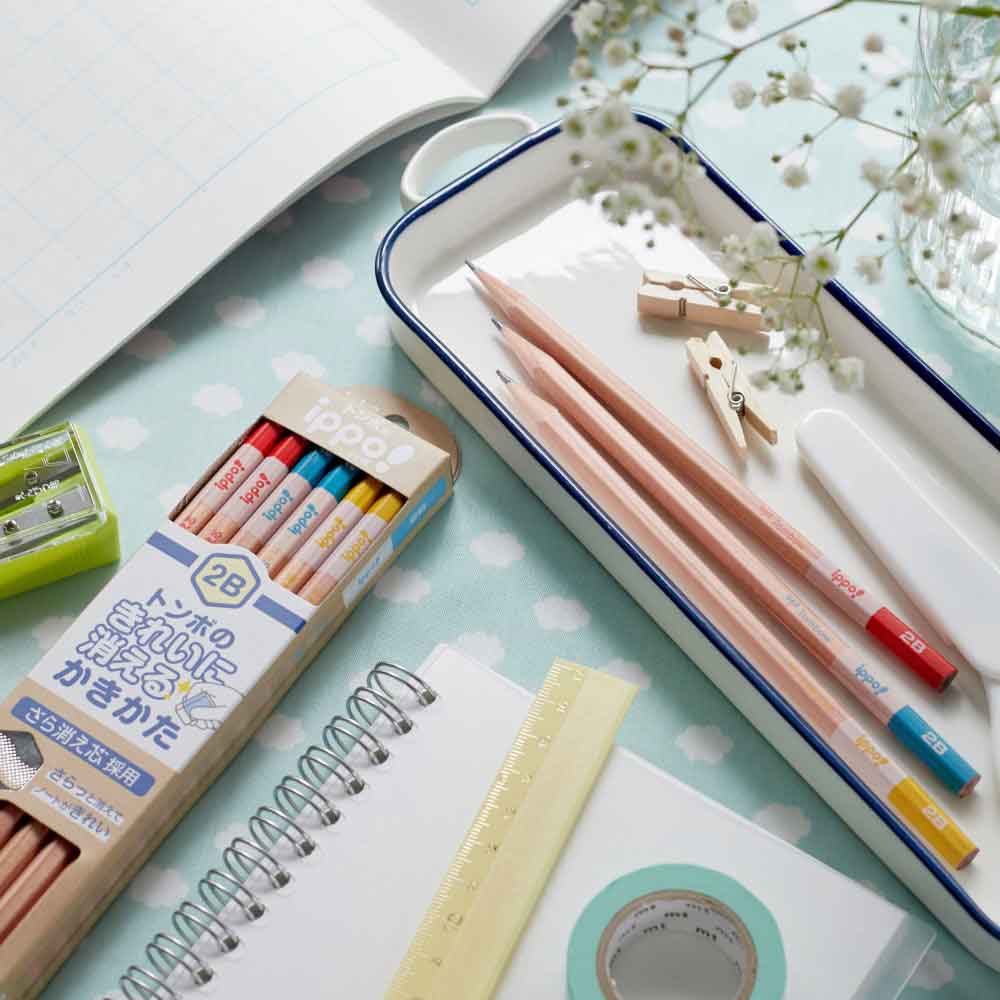 トンボ鉛筆 Tombow きれいに消えるかきかた鉛筆 2B ナチュラル KB