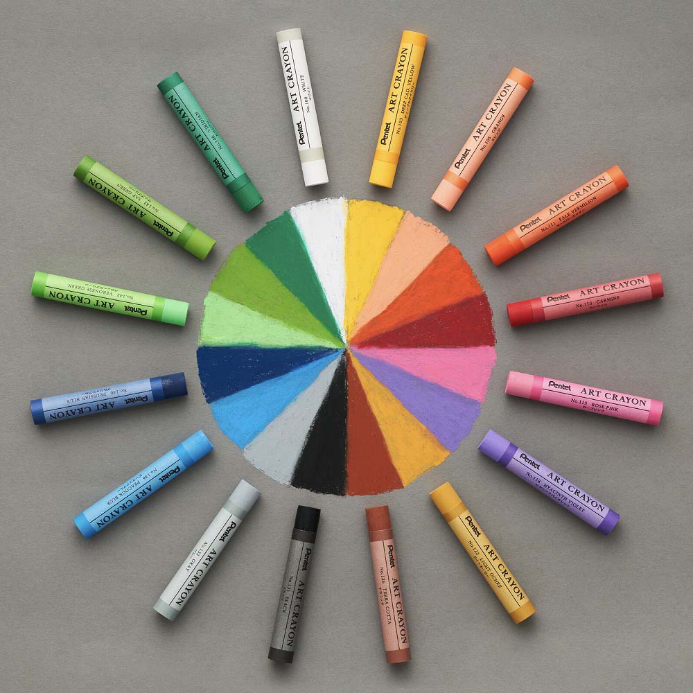 ぺんてる pentel アートクレヨン 単色 ライトオーカー 10本