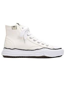 Maison MIHARA YASUHIRO��PETERSON High/original sole canvas hi cut sneaker/WHT.
