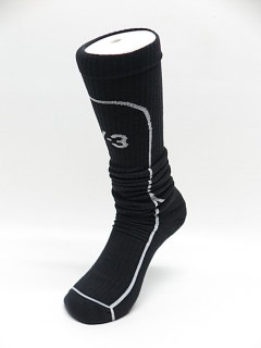 Y-3・ワイスリー/DROP 1 Y-3 KNEE SOCK/BLACK