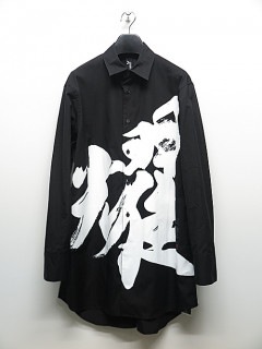 Ground Y・グラウンドワイ/<SOUUN TAKEDA>100/2 cotton broad Basic shirt/BLACK