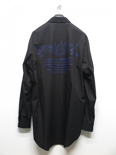 Ground Y・グラウンドワイ/40/C Broad upside down YY logo/BLACK