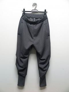 RIPVANWINKLE・リップヴァンウィンクル/CORDURAフリースBALLOON JERSEY PANTS/MATT GRAY