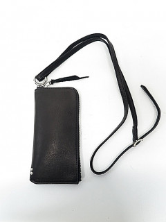 KMRii/Sheep Skin Drop Purse 01 WALLET/BLK.