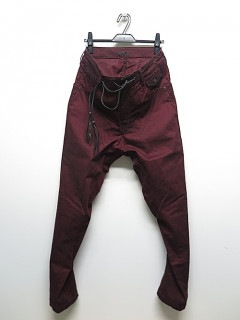 KMRii・ケムリ/Drop Crotch Pants/Red
