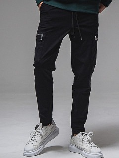RESOUND CLOTHING・リサウンドクロージング/SEMI LOOSE FIT REX cargo pants/BLACK