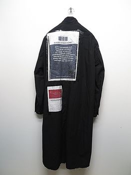 �㴰���nude:masahiko maruyama ���̡���:�ޥ��ҥ��ޥ���/LONG SHIRT COAT WITH MULTI PATCHES (POSTER PRINT)/Black