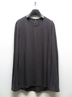 D.HYGEN・ディーハイゲン/30/-ソフトコットンジャージーロングスリーブTシャツ/CHARCOAL