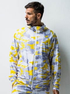 SALE40%OFF/ORATA顼/rush zip hoodie/YELLOWCAMO.