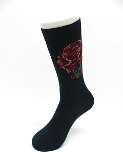 Ground Y・グラウンドワイ/FLOWER LOGO SOCKS/BLACK