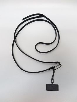 �㴰���nude:masahiko maruyama ���̡���:�ޥ��ҥ��ޥ���/LEATHER SMARTPHONE STRAP / GROVES STRAP w/iolom/Black