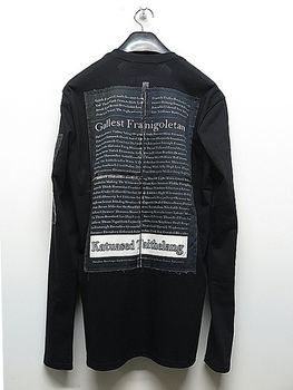 �㴰���nude:masahiko maruyama ���̡���:�ޥ��ҥ��ޥ���/LONG SLEEVE T SHIRT w/PRINTED PATCHES/Black