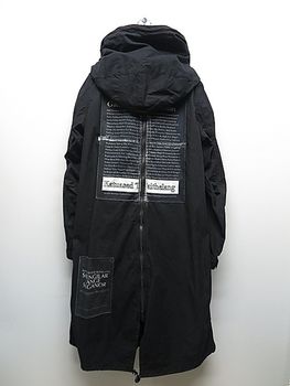 �㴰���nude:masahiko maruyama ���̡���:�ޥ��ҥ��ޥ���/MULTI ZIP MILITARY HOODIE COAT w/PRINTED PATCHES/Black