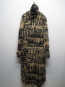 �㴰���nude:masahiko maruyama ���̡���:�ޥ��ҥ��ޥ���/LOGO COLLAGE PRINT TRENCH COAT/Beige-Black