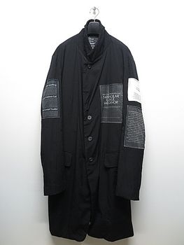 �㴰���nude:masahiko maruyama ���̡���:�ޥ��ҥ��ޥ���/OVERSIZED LONG JACKET w/PRINTED PATCHES/Black