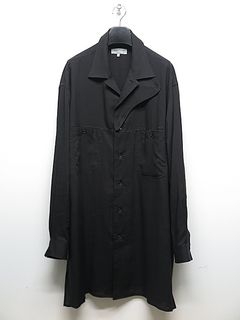 Yohji Yamamoto襦ޥ/CELLROSE LAWN R-OPEN COLLAR CHIN FLAP B/֥å.