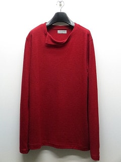 Yohji Yamamoto襦ޥ/SUPER120 WOOL AIR PLAIN STITCH LAYERED R NECK T/å.