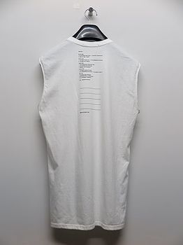 �㴰���nude:masahiko maruyama ���̡���:�ޥ��ҥ��ޥ���/SLEEVELESS BACK PRINT T SHIRT/Off White