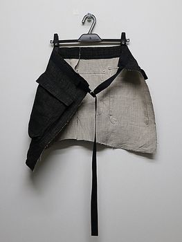 �㴰���nude:masahiko maruyama ���̡���:�ޥ��ҥ��ޥ���/WAIST APRON/Black-Ecru