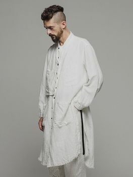 �㴰���nude:masahiko maruyama ���̡���:�ޥ��ҥ��ޥ���/GARMENT DYED LAYERED LONG SHIRT/Off White