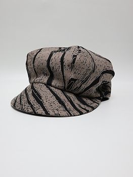 �㴰���nude:masahiko maruyama ���̡���:�ޥ��ҥ��ޥ���/Linen Viyella Pigmant Print CASQUETTE/Black-Beige
