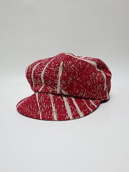 �㴰���nude:masahiko maruyama ���̡���:�ޥ��ҥ��ޥ���/Linen Viyella Pigmant Print CASQUETTE/Ecru-Red