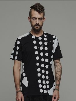 �㴰���nude:masahiko maruyama ���̡���:�ޥ��ҥ��ޥ���/30 Cotton Jersey PRINT T SHIRT/Black