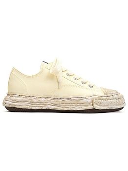 Maison MIHARA YASUHIRO�� PETERSON 23 LOW/original sole canvas garment dye Low-Top sneakers/WHT.