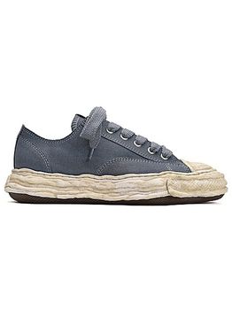 Maison MIHARA YASUHIRO�� PETERSON 23 LOW/original sole canvas garment dye Low-Top sneakers/BLK