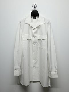 Yohji Yamamoto���襦����ޥ��/SUIT BROAD U-CDH OPEN COLLAR SHIRT/WHT.