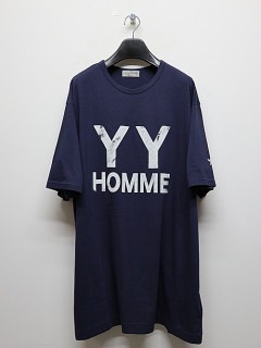 Yohji Yamamoto襦ޥ/30/-COMBED SINGLE J YYH PT SHORT SLEEVE T/NAVY