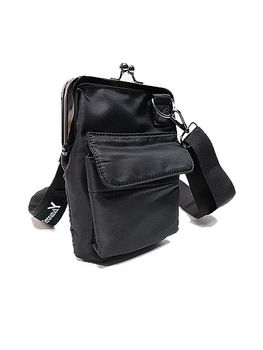 Ground Y�����饦��ɥ磻/POLYESTER SHOULDER BAG WITH CLASP CLOSURE/BLK
