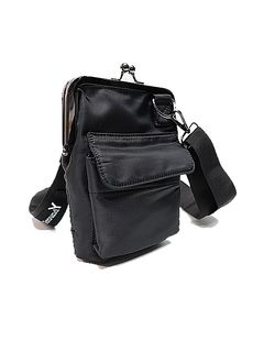 Ground Y�����饦��ɥ磻/POLYESTER SHOULDER BAG WITH CLASP CLOSURE/BLK
