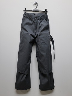 SALE50%OFF/LAD MUSICIANå ߥ塼/COTTON DUCK DOUBLE KNEE PANTS/GRAY