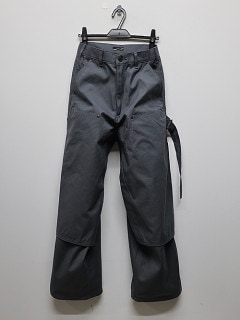 LAD MUSICIANå ߥ塼/COTTON DUCK DOUBLE KNEE PANTS/GRAY