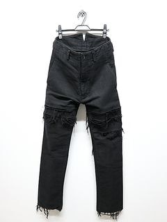 nude:masahiko maruyama ̡:ޥҥޥ/Cotton Double Cloth GARMENT DYED PANTS/Black.