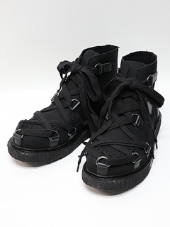 SALE30%OFF/Yohji Yamamoto襦ޥ/C/CANVAS PLATFORM SHOES/BLACK.