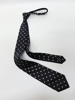 Yohji Yamamoto���襦����ޥ��/STAR PATTERN JQ DERBY TIE D/NAVY.
