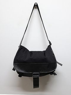 Yohji Yamamoto襦ޥ/KATSURAGI DENIM BIO FLAP SHOULDER BAG/BLACK.