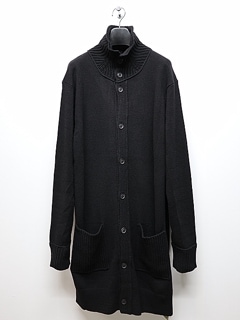 Yohji Yamamoto襦ޥ/7G JERSEY 3G RIB DESIGNED NECK LONG CD/BLACK.