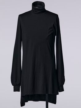 �㴰���THE ONENESS�������ͥ�/Tencel Jersey Turtle Neck Tunic/Black