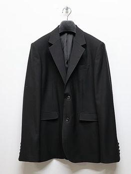LAD MUSICIAN����å� �ߥ塼�������/WOOL GABARDINE 2B JACKET/NANO BLACK