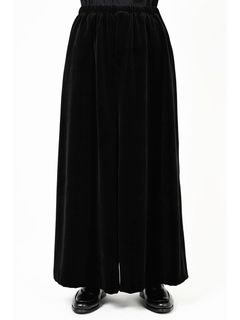 LAD MUSICIANå ߥ塼/T/C VELOUR HAKAMA PANTS/BLACK