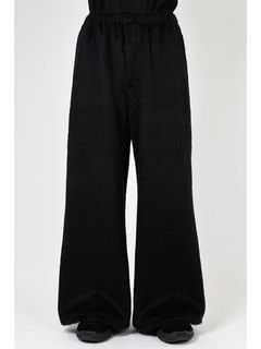LAD MUSICIANå ߥ塼/SHAGGY SWEAT WIDE FLARE PANTS/BLACK
