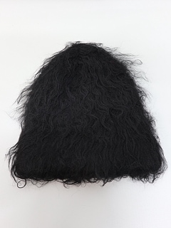 LAD MUSICIANå ߥ塼/LOOP YARN SHAGGY KNIT CAP/BLACK