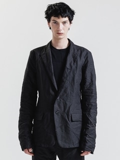nude:masahiko maruyama ・ヌード:マサヒコマルヤマ/Paper Yarn/Linen Weather Cloth JACKET/Black