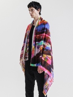 nude:masahiko maruyama ・ヌード:マサヒコマルヤマ/Rayon Chiffon Inkjet Print STOLE/NUDE Print