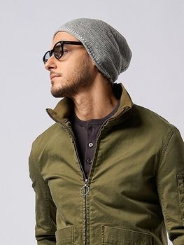 �㴰���wjk�����֥른��������/GIMA roll knit beanie/t.gray